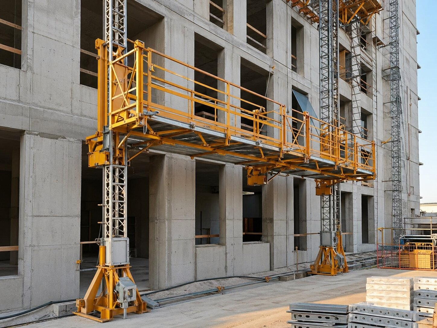 Platforme autoridicatoare pentru fațade și lucrări la înălțime